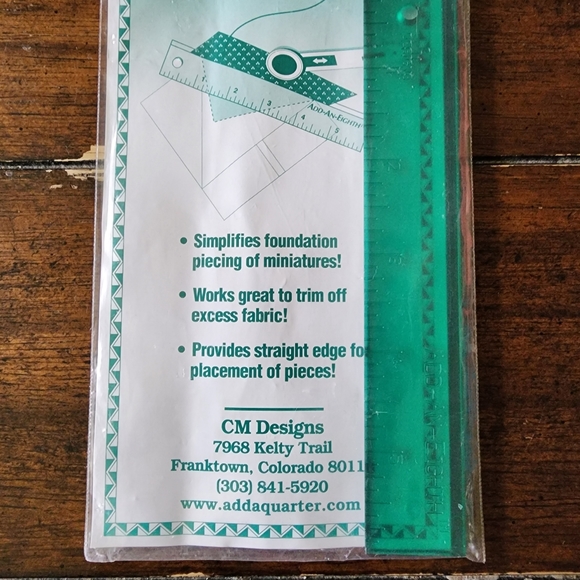 CM Designs Add-An-Eighth Ruler - Picture 3 of 6